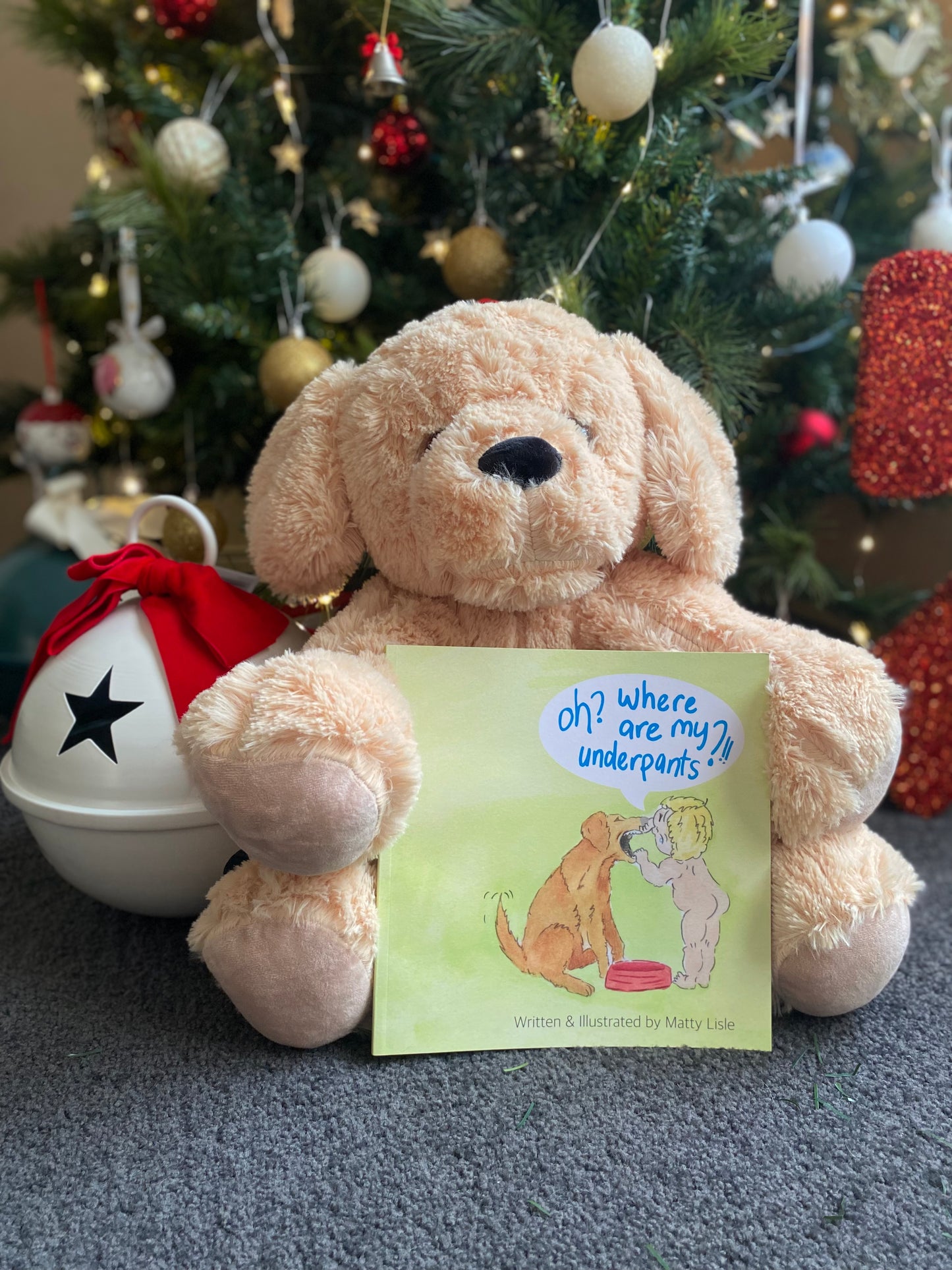 Stuffed Toy 'Ted' Dog & Book Bundle
